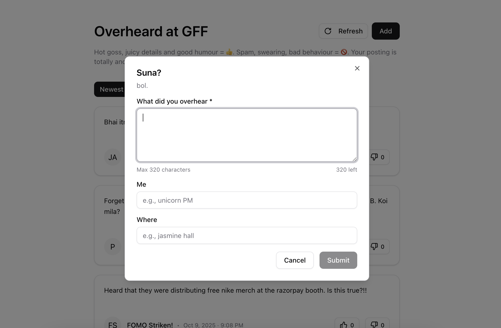 Add posts