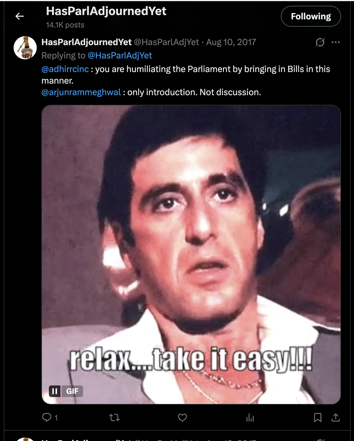 giffing the Speaker of the House